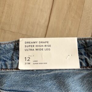 American Eagle Outfitters Blue Wide Leg Jeans